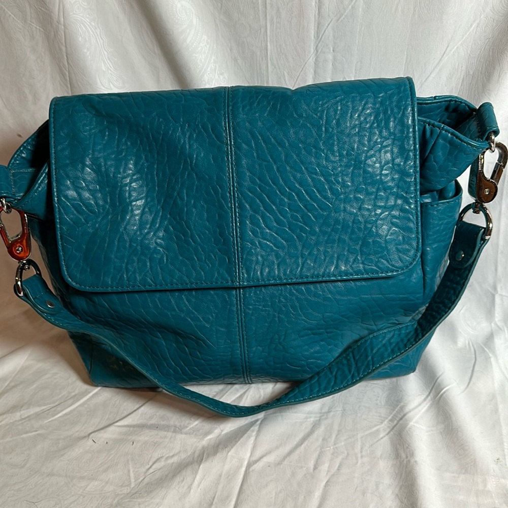 Thirty one JEWELL purse Teal used snap Inserts 2